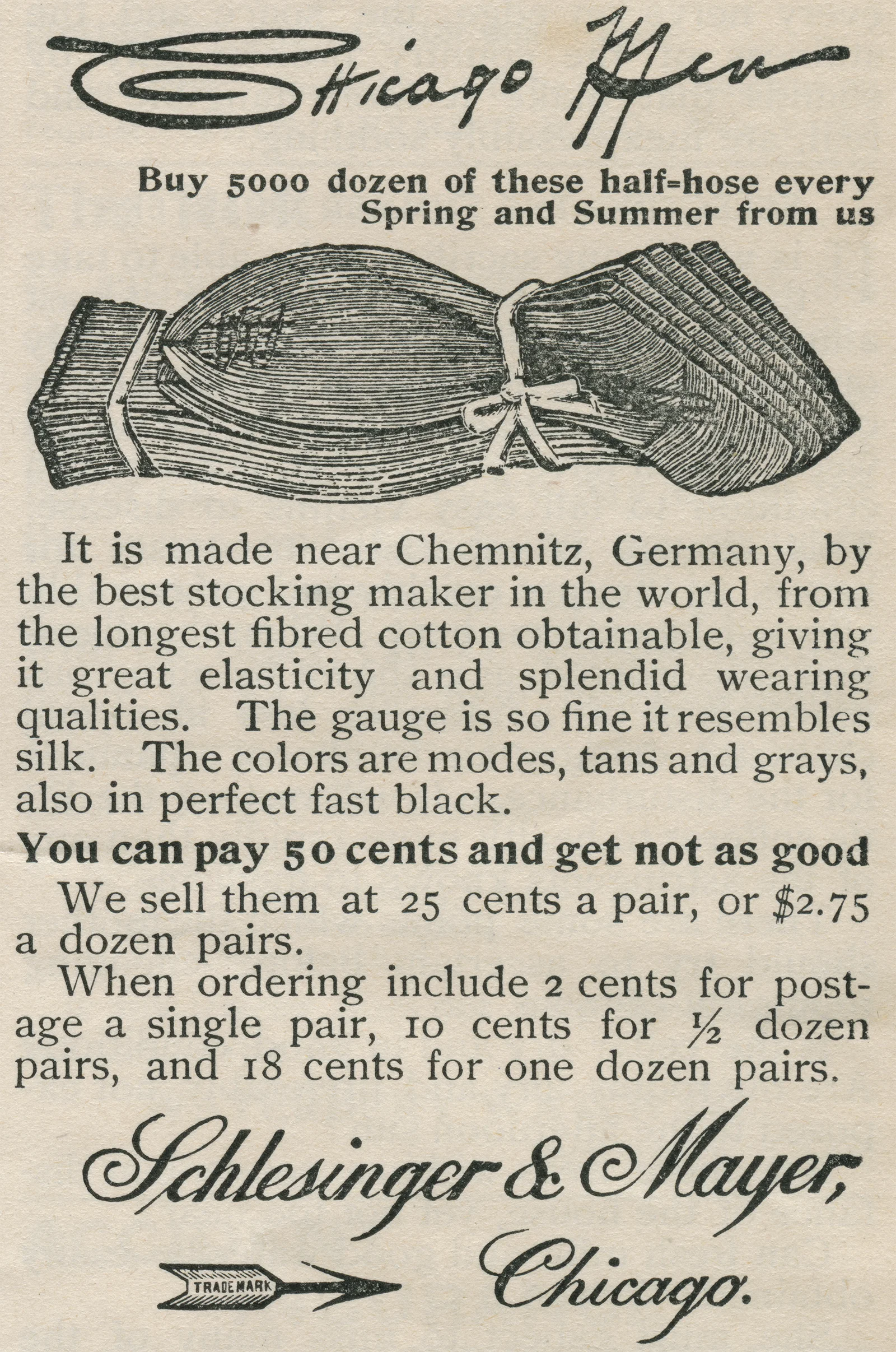 Vintage clipping, Schlesinger Mayer