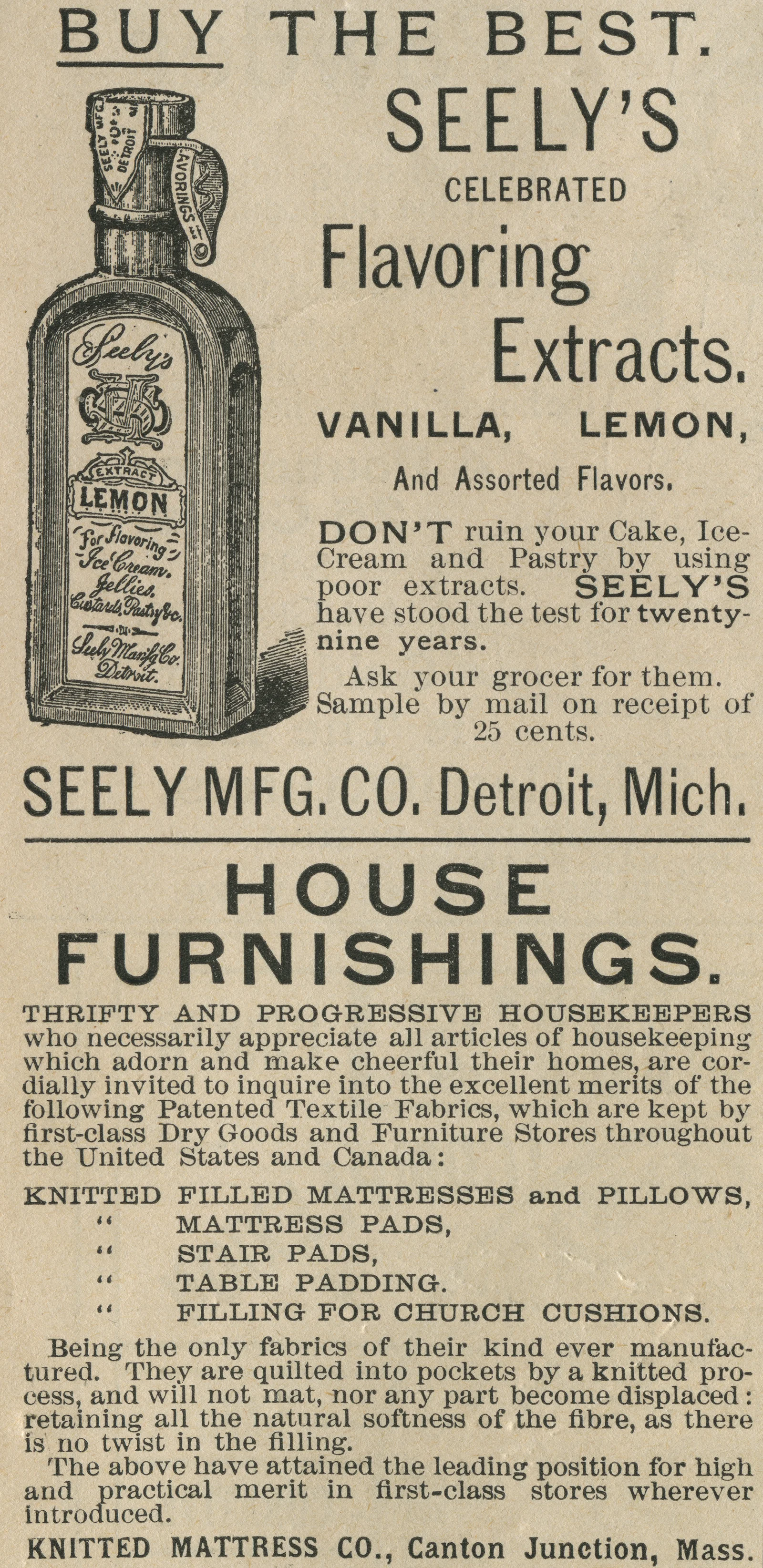 Vintage clipping, Seelys extracts